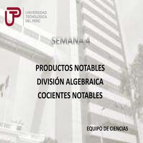 Cocientes Notables
