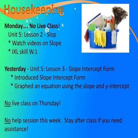 U5 l3   slope intercept form (day 2)