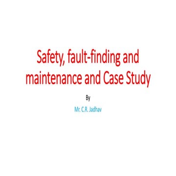 LCA SAFETY  MAINTENANCE  and  CASE STUDY