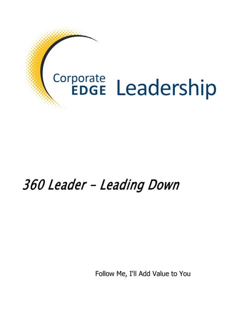 360 l eader   leading down-session handout
