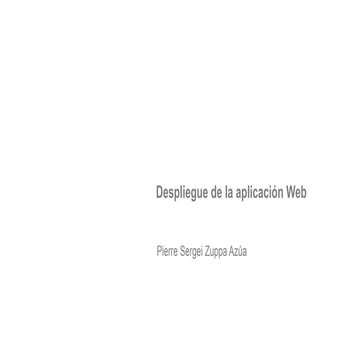Comprehensive Guide to Web Application Deployment and Development ...