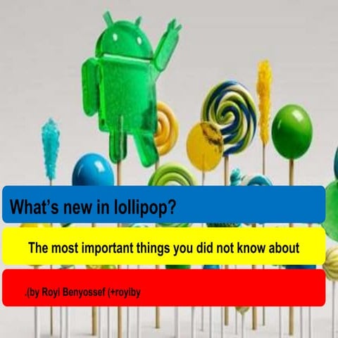 Android lollipop for developers