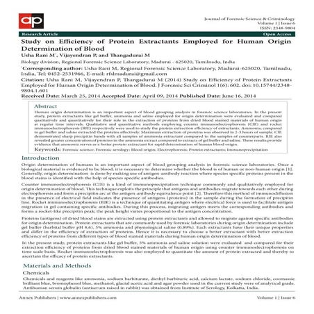 Study on-efficiency-of-protein-extractants-employed-for-human-origin-determination-of-blood