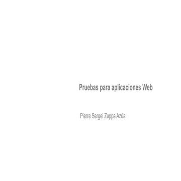 pruebas para ampliaciones weby calidad de software