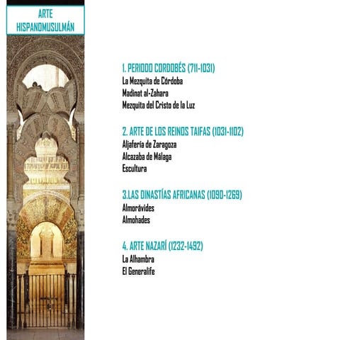 U7. el arte del islam (iii) arte hispanomusulmán