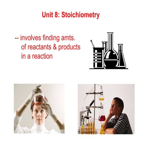 stoichiometry kimi reactan product  in a reaction