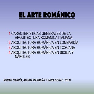 U8. arte románico (v). arquitectura...