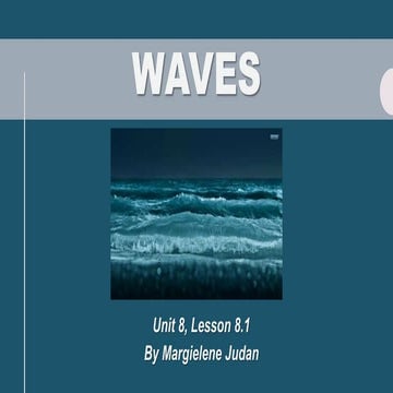 Unit 8 - Waves