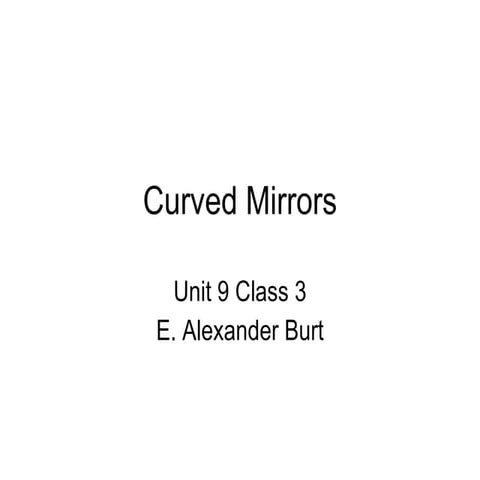 U9 Cn3 Intro To Curved Mirrors