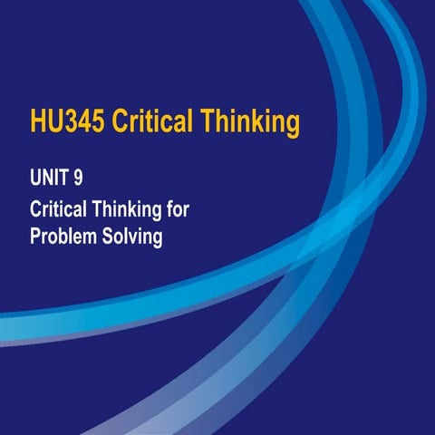Critical thinking overview of how to think