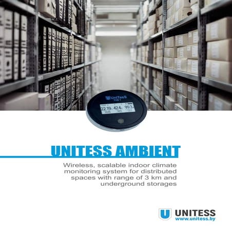 Wireless scalable indoor climate monitoring system UNITESS AMBIENT