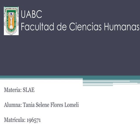 Tania Flores Trabajo final Intersemestral SLAE