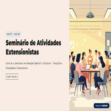 Extension Activities for Inclusive Education: Training, Service, Course ...