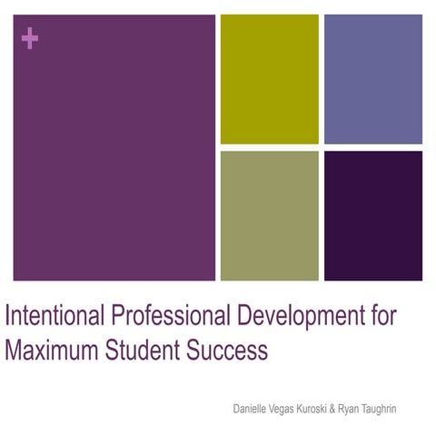 UAC Presentation: Intentional Professional Development for Maximum Student Su...