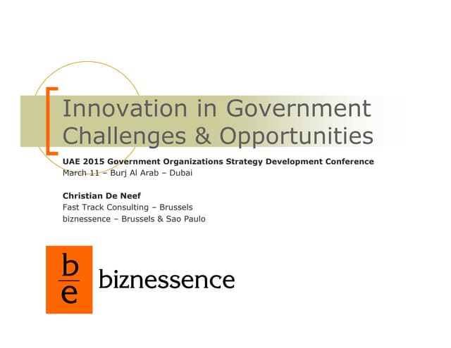 Innovation In Government