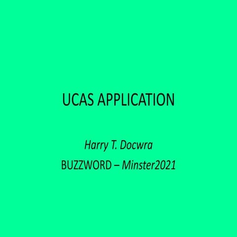 UCAS Pro Forma