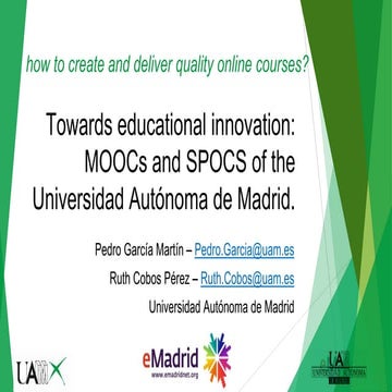 Seminario eMadrid sobre "¿Cómo crear e impartir cursos on-line de calidad?". ...