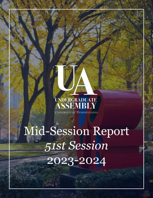 Penn UA Mid-Session Report 51st Session, 2023-2024