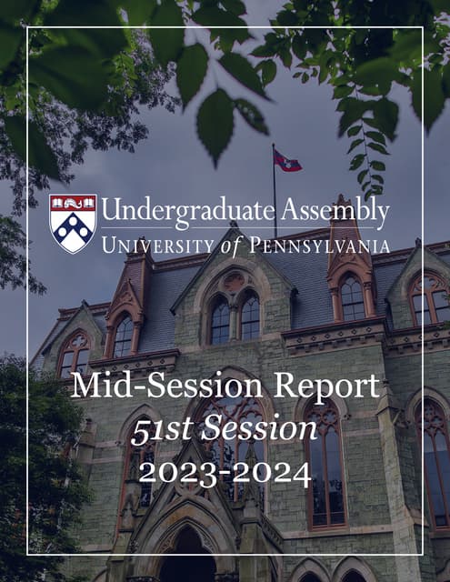 UPenn Undergraduate Assembly Mid-Session Report 51st Session
