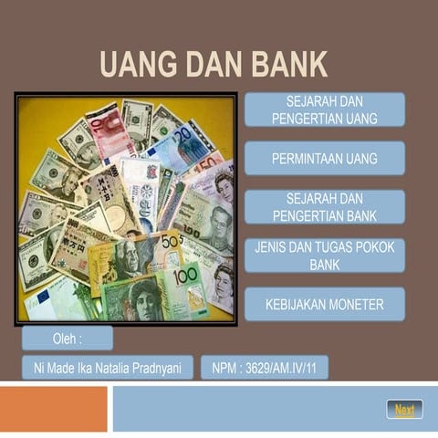 Uang dan bank