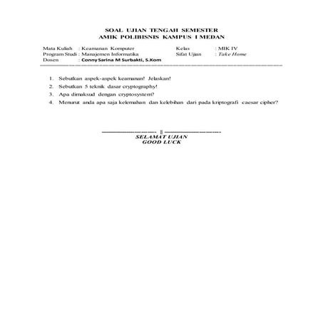 Uas   k eamanan komputer