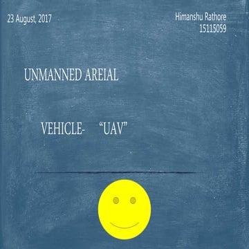 Unmanned Aerial Vehicle-UAVs