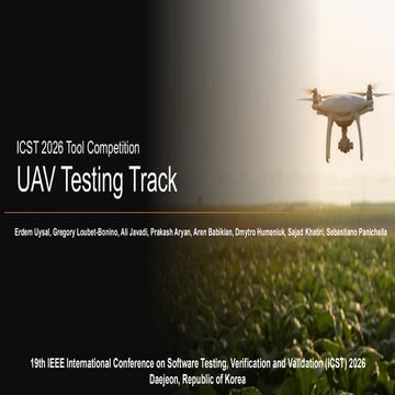 ICST 2026 Tool Competition UAV Testing Track | PDF