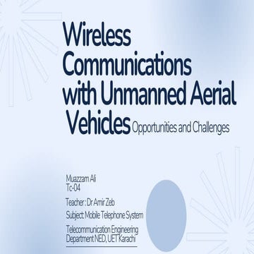 Wireless Communication with UAV