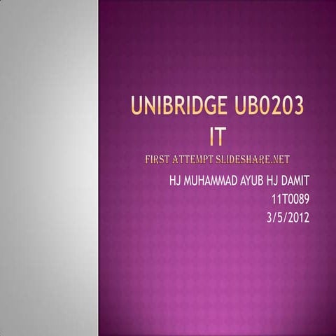 Ub0203 IT january 2012