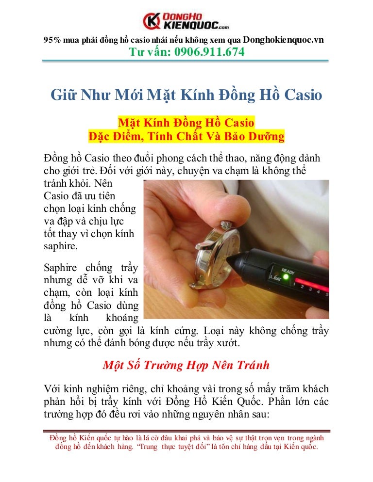 Ở đâu bán đồng hồ casio chính hãng bảo đảm thật - SlideShare