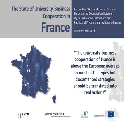 University-Business Cooperation Country Report France