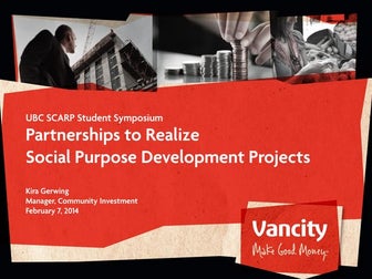Vancity - Social Purpose Development Projects