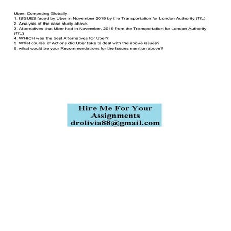 Uber Competing Globally 1 ISSUES faced by Uber in November.pdf