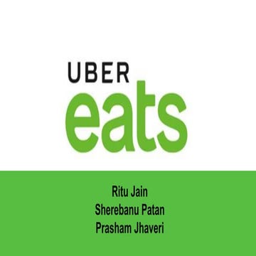 Uber eats Competitive Analysis