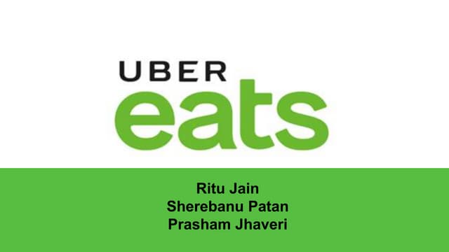 Uber eats Competitive Analysis