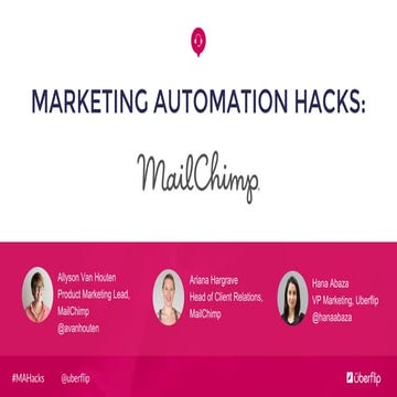 Marketing Automation Hacks: MailChimp
