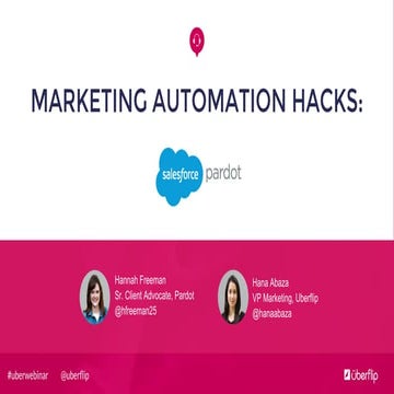 Marketing Automation Hacks: Pardot
