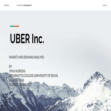 SWOT and Market and Demand Analysis of Uber Inc.
