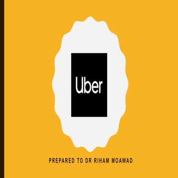 Uber Marketing Strategy in Egypt