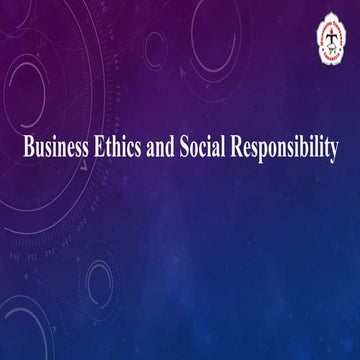3. business ethics and social responsibility