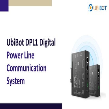 UbiBot DPL1 Digital Power Line Communication System | PDF