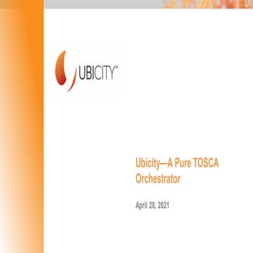 Ubicity pure tosca orchestration 2021-04-28