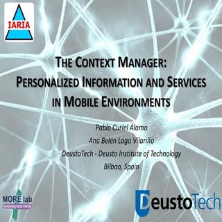UBICOMM 2012 - The Context Manager:...