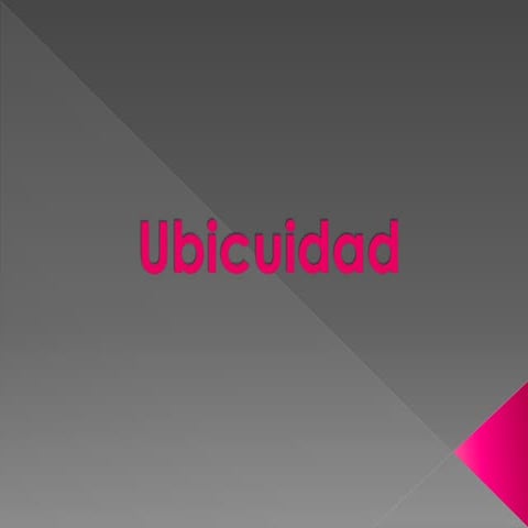 Ubicuidad | PPTX