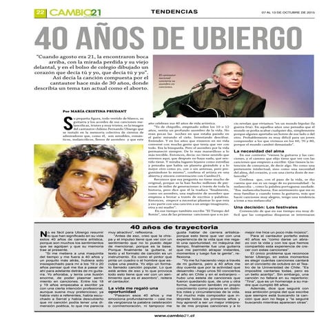 40 años de Fernando Ubiergo