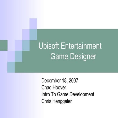 Ubisoft Entertainment