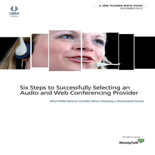 6 Steps to Successfully Selecting an Audio & Web Conferencing Provider