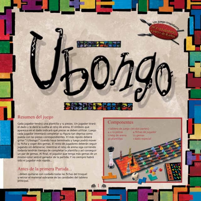 Ubongo (Reglamento) - Juego de mesa