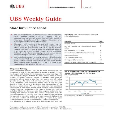 Ubs Weekly Guide 6 13 11