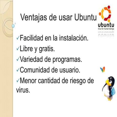 Presentación sobre Ubuntu